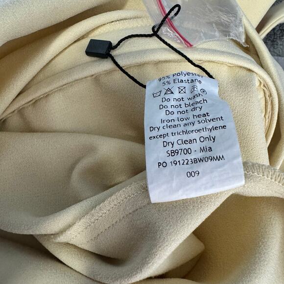 House of CB Mia Ecru Halter Maxi Dress Cream Size Small - Picture 14 of 14